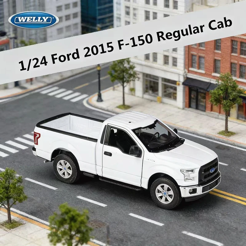 

Новая модель Welly 1:24 Ford Raptor F150 Regular Cab, литая металлическая модель пикапа, внедорожник, имитация автомобиля, подарок для детей