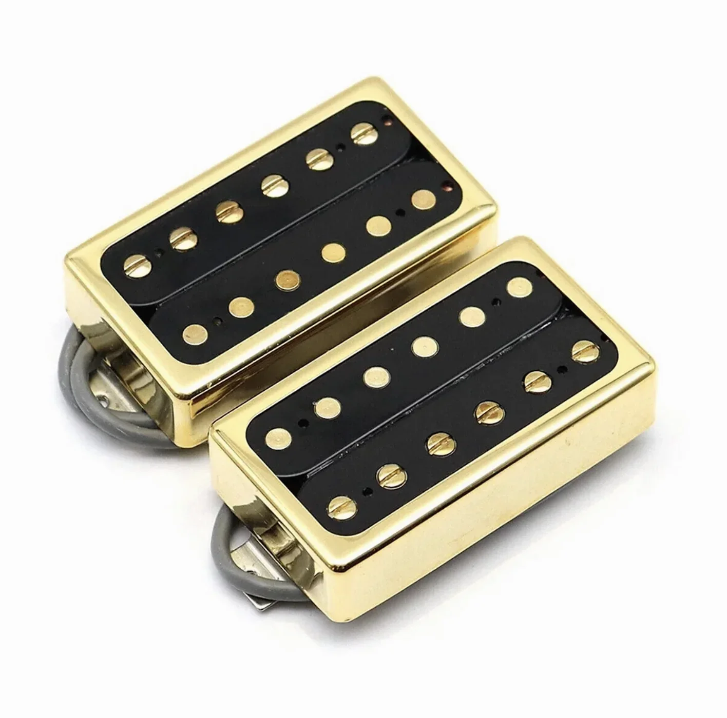 Humbucker Pickups with Pro Wiring Harness Silver Cover 1 Set LP Standard ProBucker N and B Alnico Electric Guitar