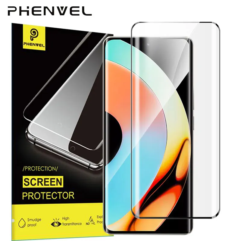 3D Protective Glass For Realme 10 Pro Plus Full Glue Screen Protector Realme10 Pro+ Anti Shatter Tempered Glass Film