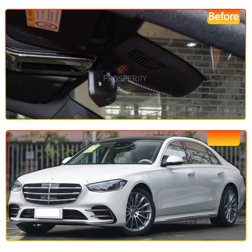 Dash Cam For Mercedes-Benz S Class S400L S450L 4MATIC 2021 2022 2023,Plug and play DashCam,Car DVR WIFI Camera,Car Accessories
