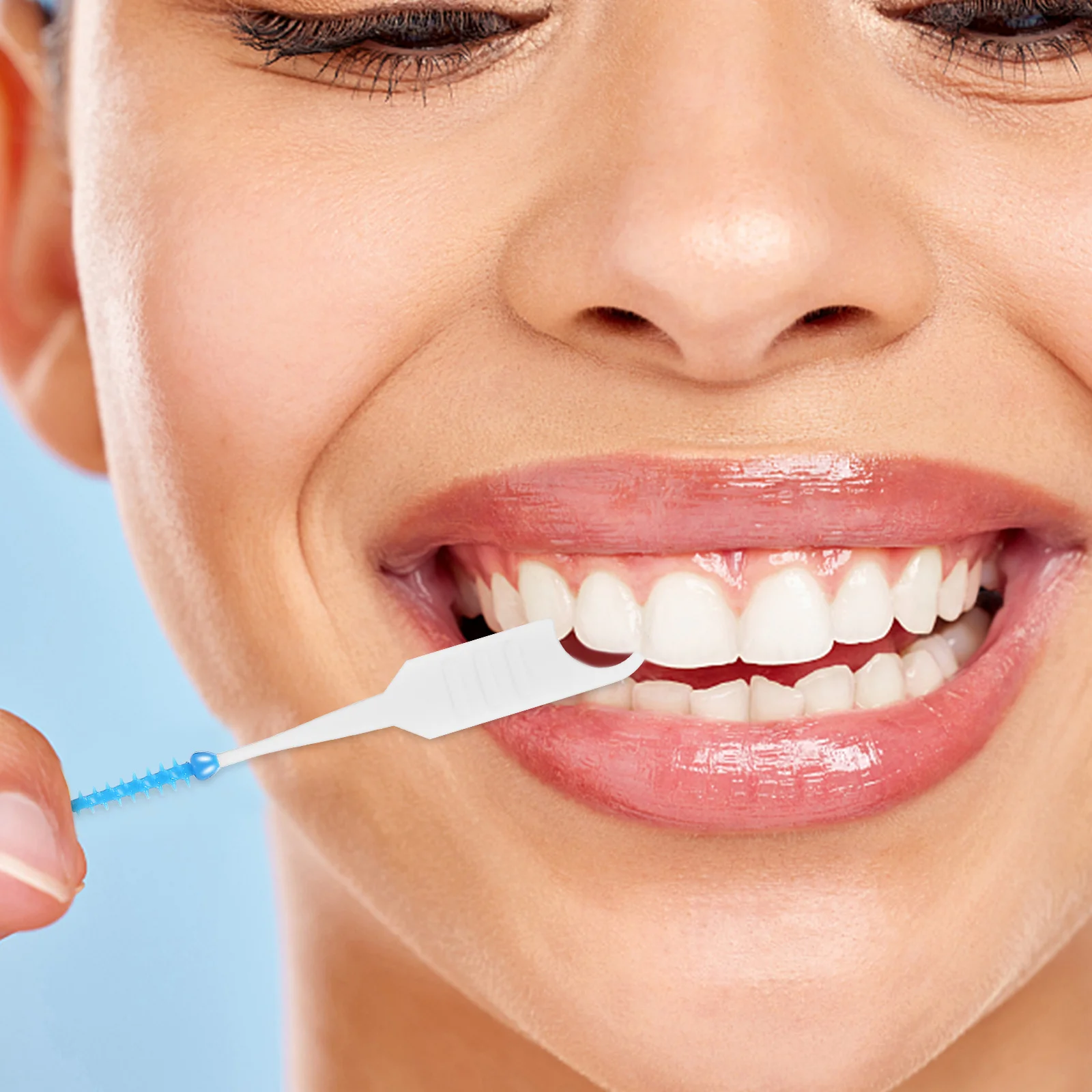 

400 pcs Interdental Brush Dual-Ended Silicone For Braces Teeth Cleaning Tool Portable Floss Picks Gum Massager Disposable