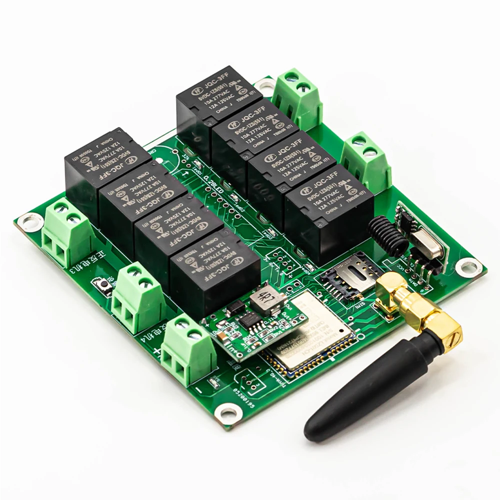 Tuya 4 Channel 4G Smart Motor Forward Reverse Controller Module Switch Jog Interlocking Timing Relay with RF 433MHZ