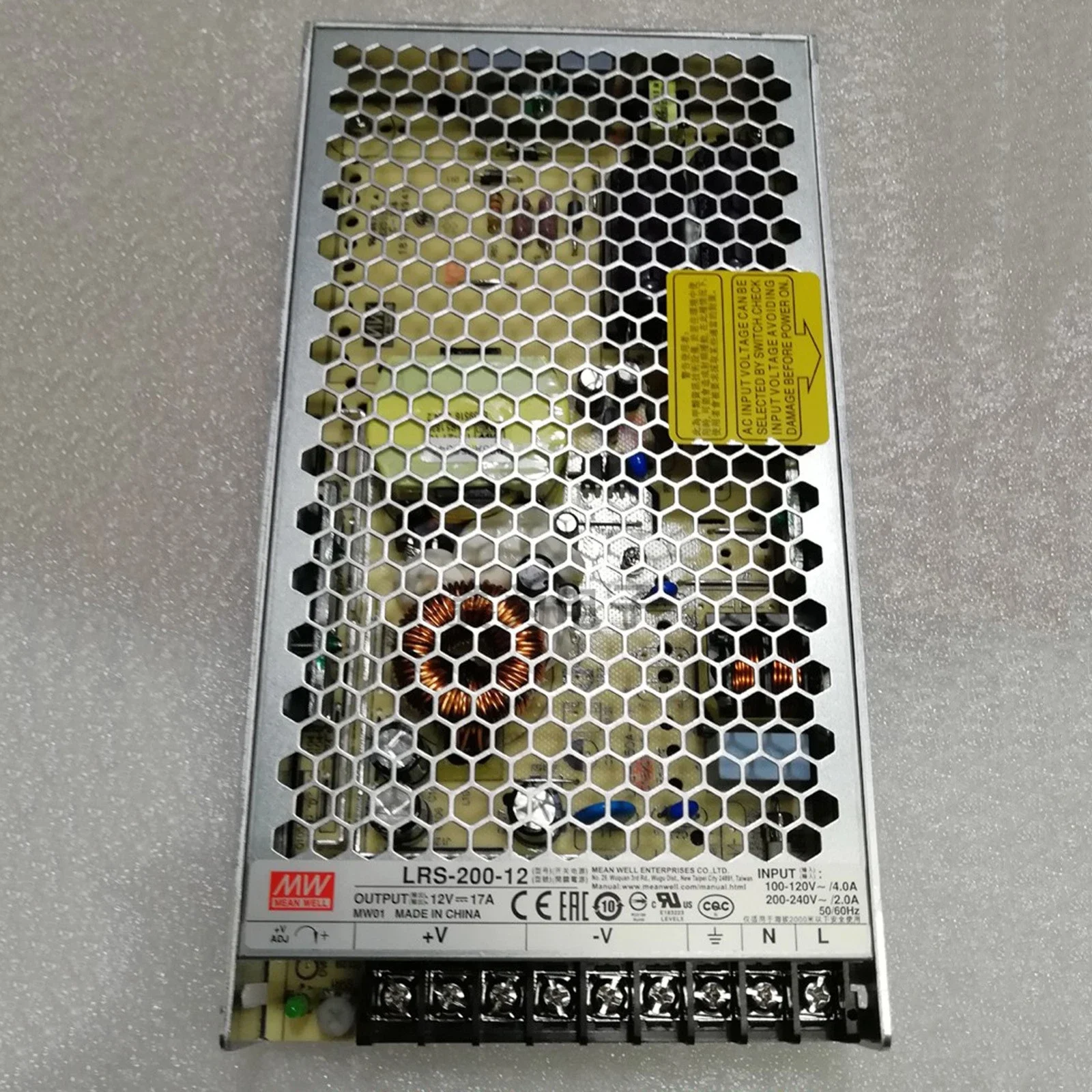 

LRS-200-12 power supply switch