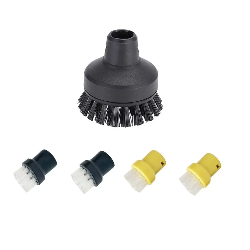 

AGOUP Round Nylon Brush Replacement Accessory Set For Karcher SC1 SC2 SC3 SC4 SC5 Steam Cleaners