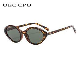 Retro Cat Eye Women Sunglasses Vintage Brand Designer Leopard Green Lens Eyewear Men Luxury UV400 Protection Sun Glasses Shades