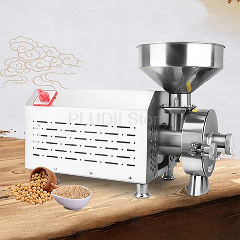 3500W Grain Grinder Superfine Grinding Machine Large Flour Mill Household Small Crusher Multifunctional High Power Efficient