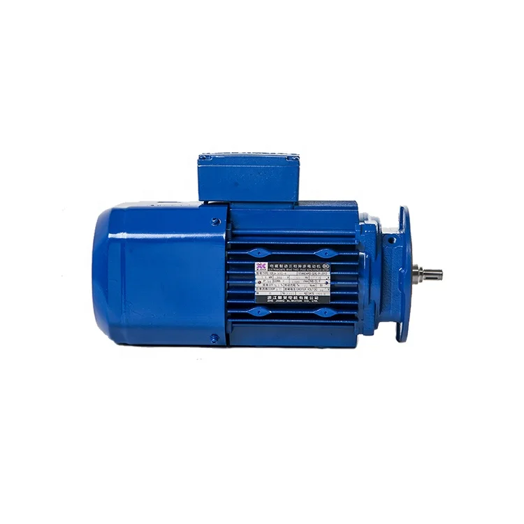 Y2EJ Series Electromagnetic power-cut brake AC Motor with worm gearbox reducer