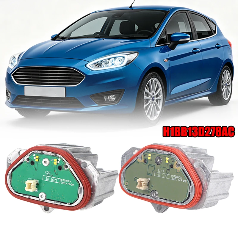 H1BB13D278AC LED Headlight Daytime Running Lamp Module For Ford Fiesta MK8 Titanium Hatchback MK7 VII HJ HF Focus MK4 IV ST C519 view 2