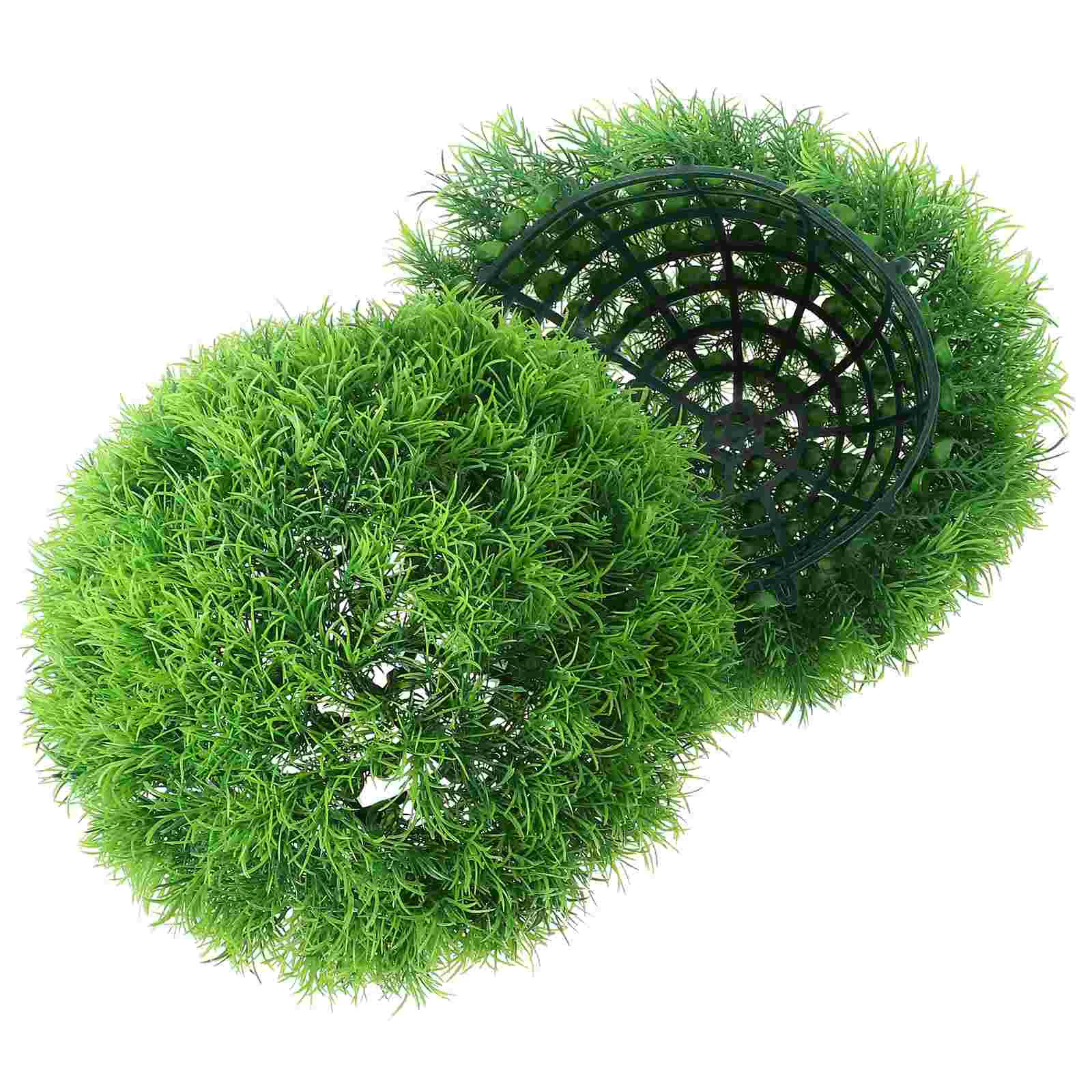 

Artificial Grass Ball Topiary Balls Hanging Ceiling Adornments Fake Plant Decor for Living Room Decorative Ornaments Moss