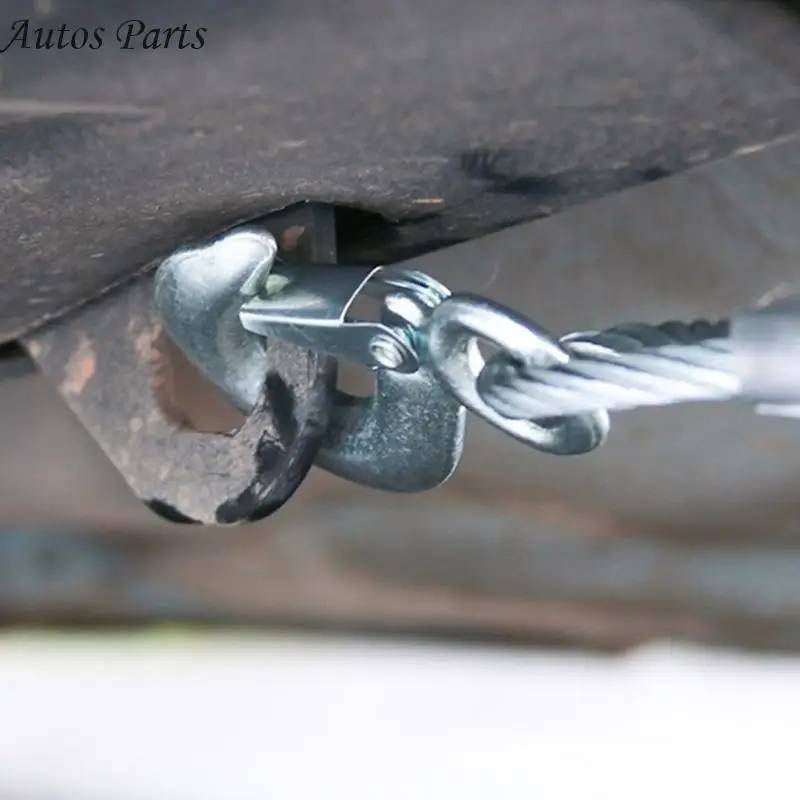 57BA حبل حزام الشحن الشاقين للسيارة لسحب سيارات سيارات سعة حمل 3/5/7 طن حبل السحب مع خطاف السلامة