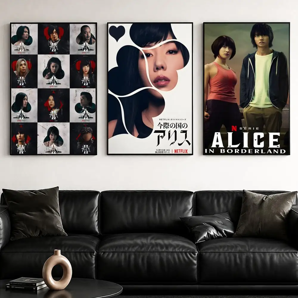 Thriller A-Alice In BorderlandS Poster Self-Adhesive Stylish Art Print Poster Wall Home Decor