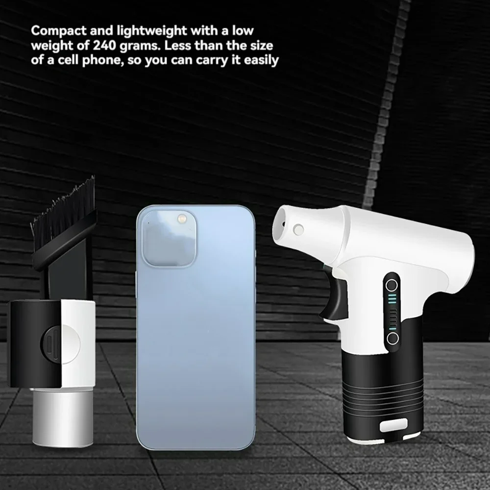 3000mAh 7.4V 130000RPM مروحة نفاثة بدون فرش منفاخ قوي للغاية 3 سرعات تهب شفط ثنائي الغرض مروحة تربو منفاخ هواء قوي