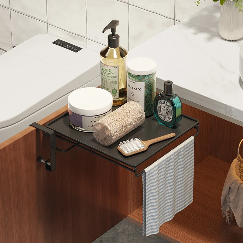 2026 Foldable cabinet door metal hanging racks No-drill kitchen countertop temporary extender Metal mini retractable table board