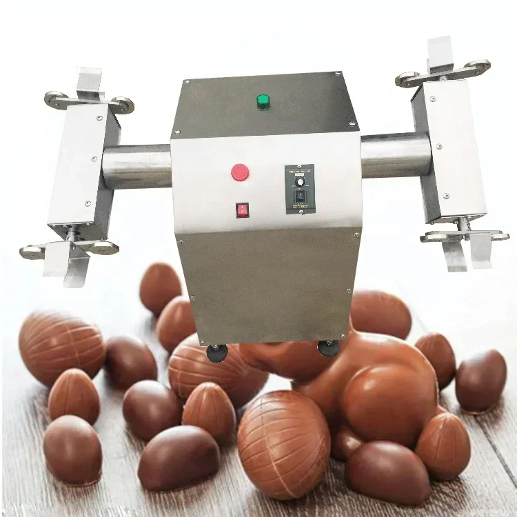 Automatic Hollow Chocolate Egg Spinner Machine For Easter Egg Balls Bunnies Bears Chocolate Hearts