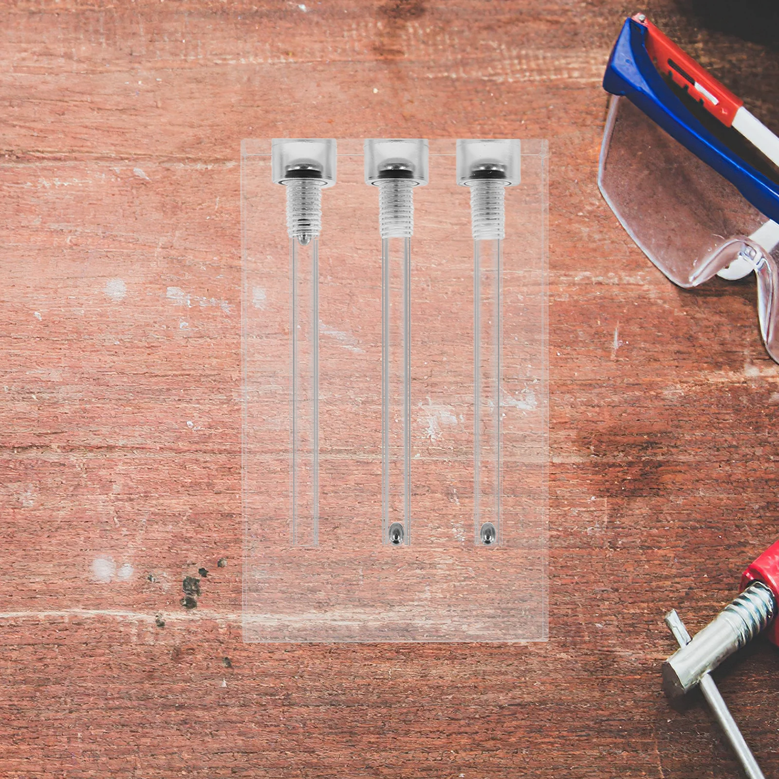 

1 Set 3 Hole Acrylic Oil Quality Tester Engine Oil Viscosity Comparison Tool For Automobile Transmission Fuel Pressure Test Kit