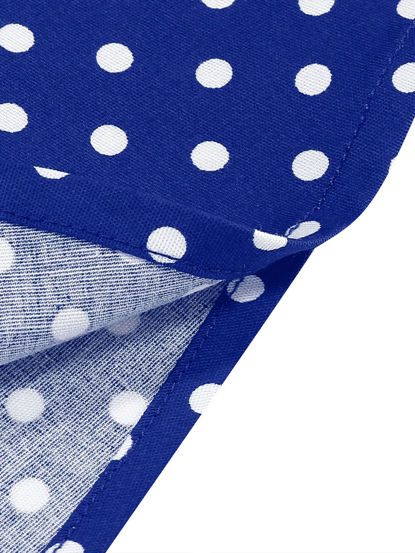 Tonval Halter Neck Polka Dot 1950s Fit and Flare Dresses Women Holiday Vintage Party Prom Shirred Back Belted Backless Dress