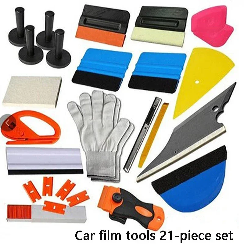 Car foil tool set vinyl packaging film scraper scraper auto tool sticker installation kit paper cutter auto styling auto parts