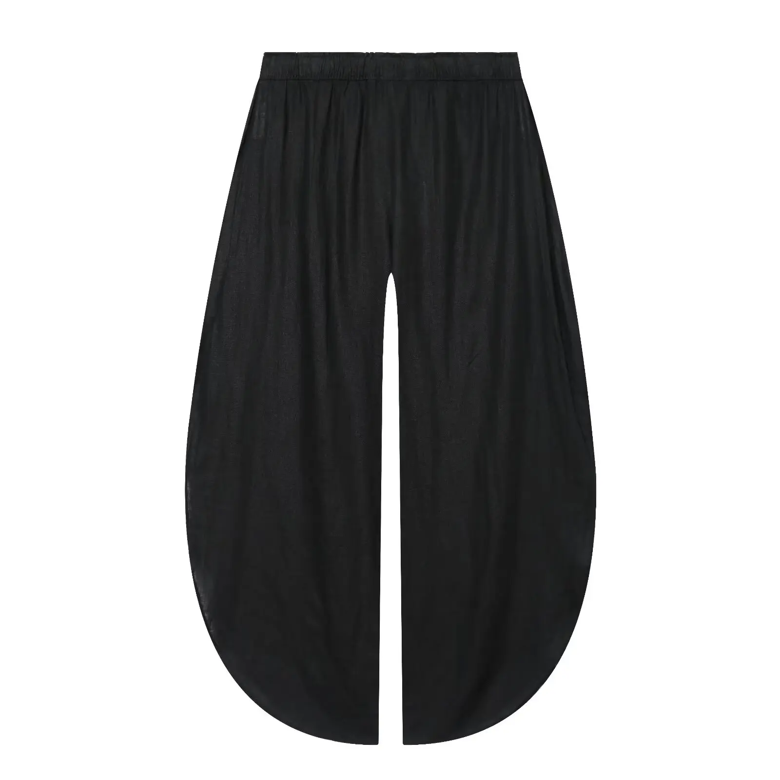 TFMLN 2026 Damen-Split-Lange Hose Sommer Neu Elastischer Bund Schnürung Dekorative Loose-Fit-Hose Lässige Mode Vielseitig – Detail 9