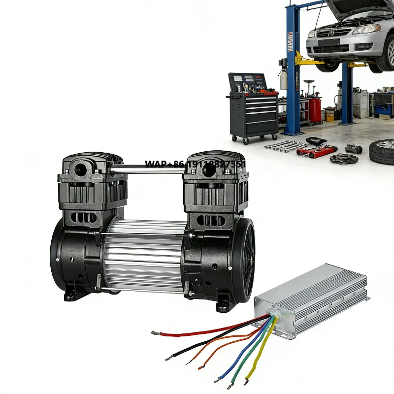 

DC Oil-free Silent High Pressure 2HP Piston Pump Industrial Air Compressor with DC Brushless Motor OEM for Car Repair