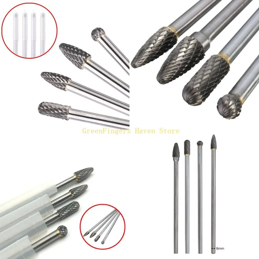 

F68D Rotary Burr Set Double Cut Rotary File Set Fits Rotary Tool