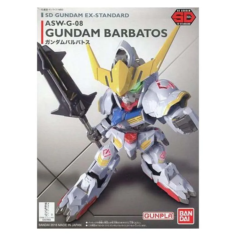 Bandai Figure Gundam Model Kit Anime Figures SD EX Barbatos Mobile Suit Gunpla Action Figure Toys For Boys Children's Gifts