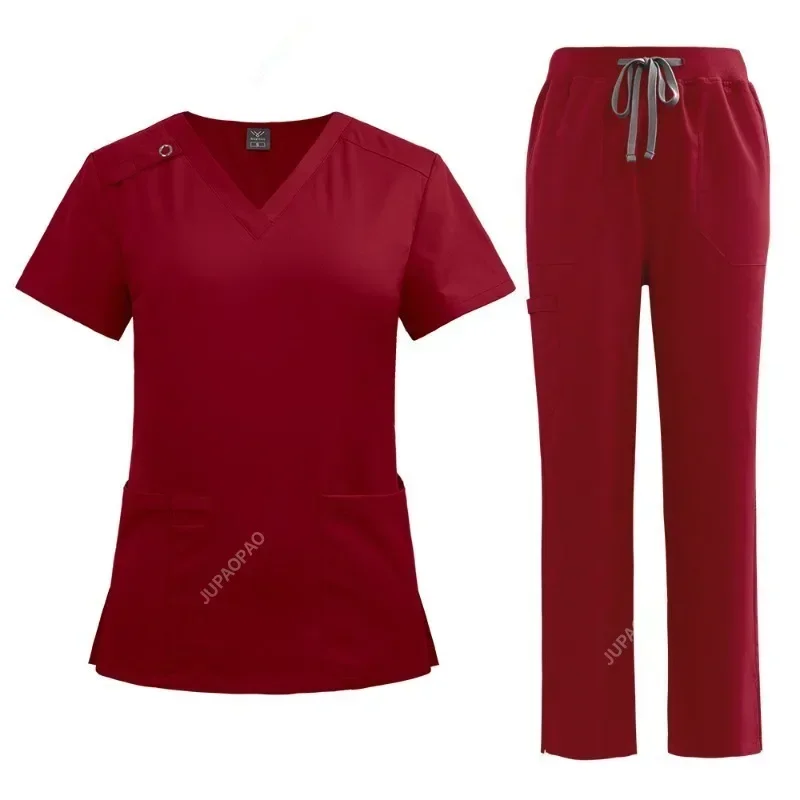 High Quality Hospital Dental Clinic and Operating Room Stylish Medical Work Uniform Set for Doctors and Nurses in Beauty Salon