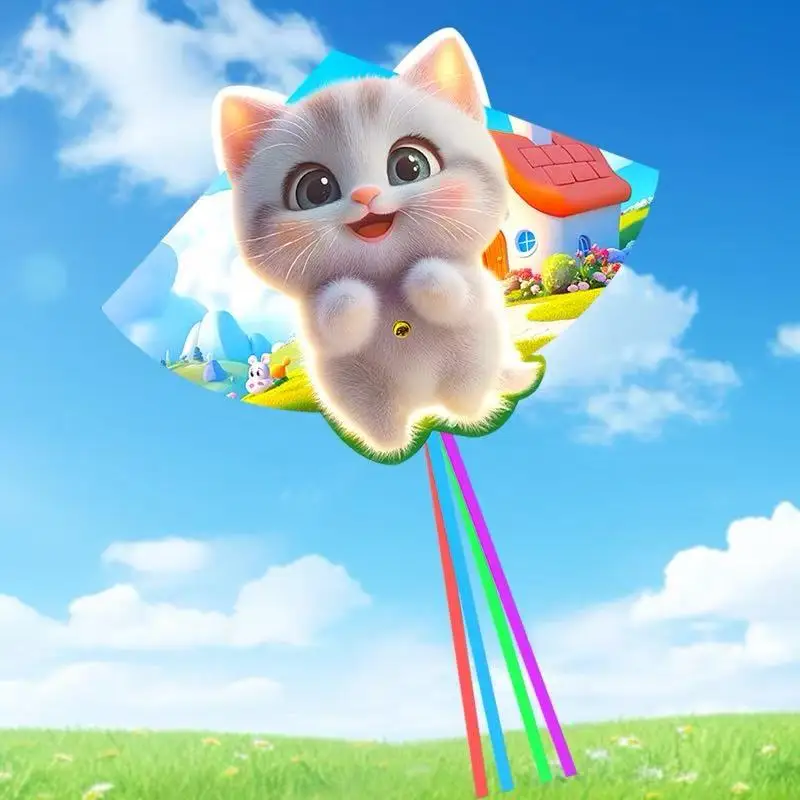 Cachorros voladores para niños, juguetes profesionales, varillas para jugar al aire libre, playa, pipas, animales, nailon, viento, mini pipas, fábrica crom