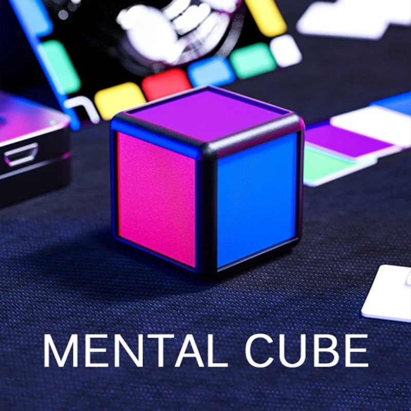 Mental Cube Magic Tricks Wireless Connect Guess the Chosen Side Prediction Magia Close Up Stage Illusions Gimmick Mentalism Prop