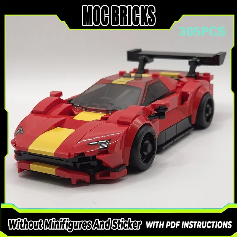 

Конструктор MOC: Модель гоночного автомобиля GT3 (красный), модульная технология, подарки, праздничный набор для сборки, детские игрушки