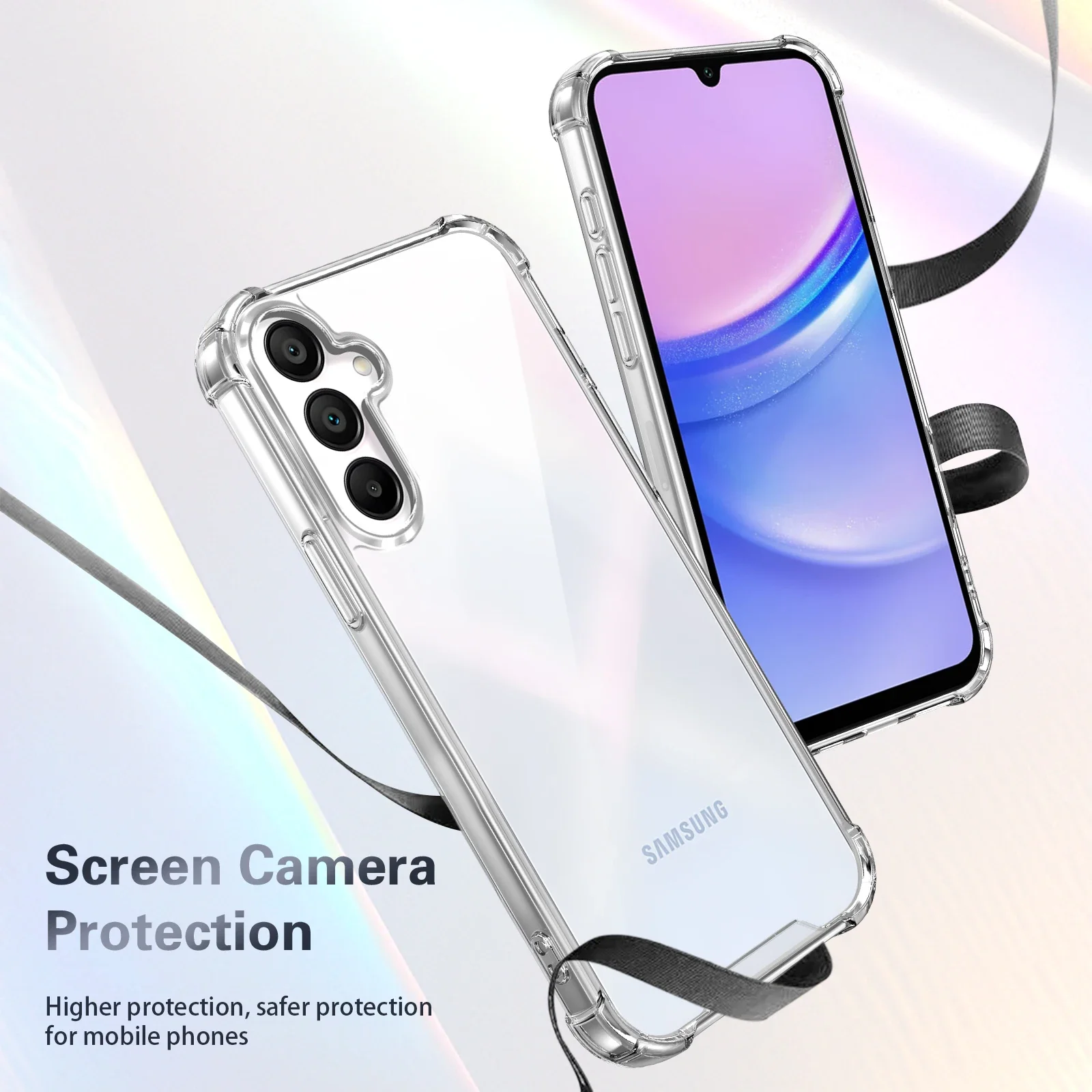 Stoßfeste Transparente Weiche Hülle für Samsung Galaxy A57 A37 A17 A56 A36 A55 A35 A26 A16 A15 5G Handy-Schutzhülle – Detail 7