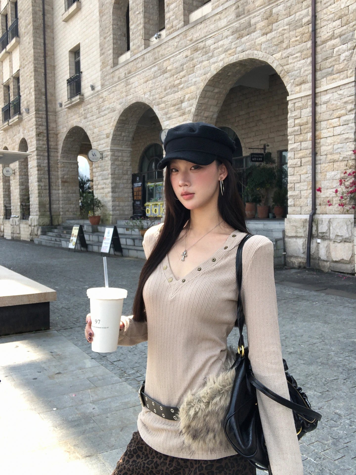 

Женская трикотажная футболка Red Celebri Club Long Sve V-Ne, внутренняя одежда Base irt, американский облегающий крой, зимняя мода