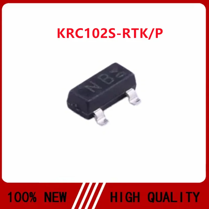 100PCS/LOT KRC102S-RTK/P KRC102S NB SOT-23 NPN transistor patch triode 100mA 50V