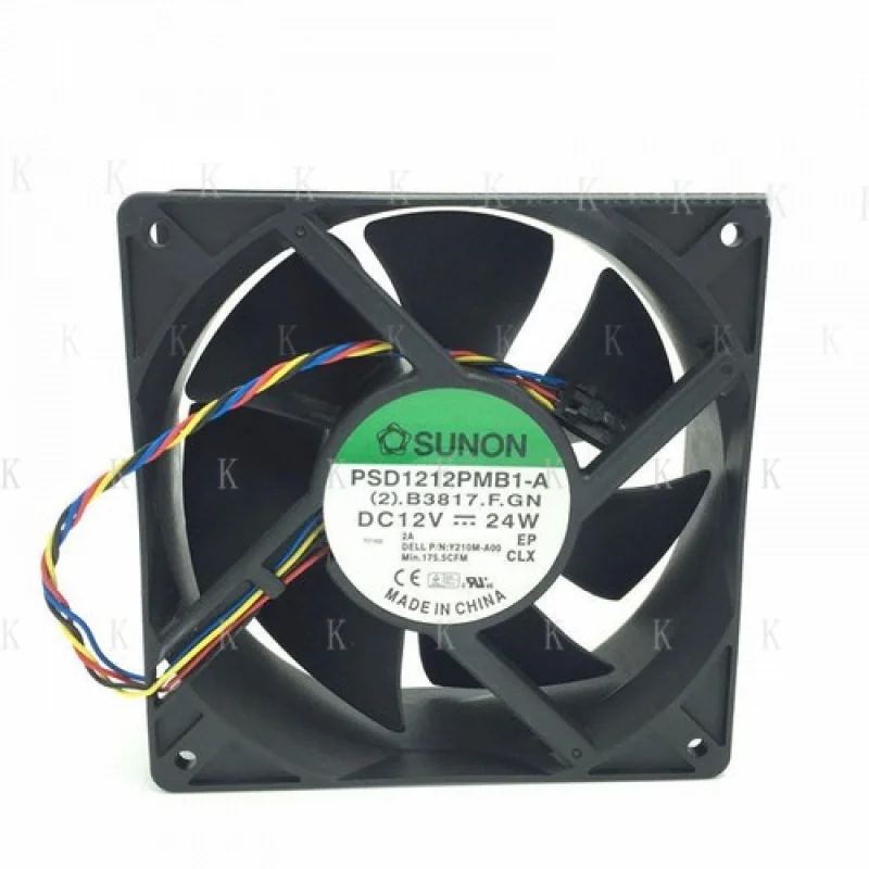 

C For SUNON PSD1212PMB1-A DC12V 24W 12CM 120*120*38MM 4-line Server Cooling Fan
