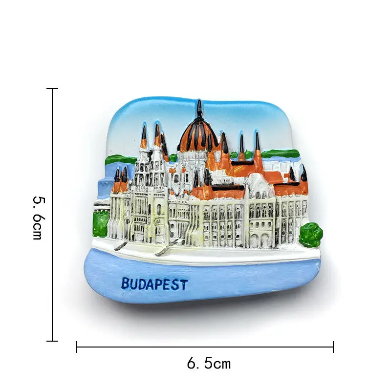 Hungary Budapest Hungarian Parliament Building 3D Resin Fridge Magnet Home Decor Imanes Nevera