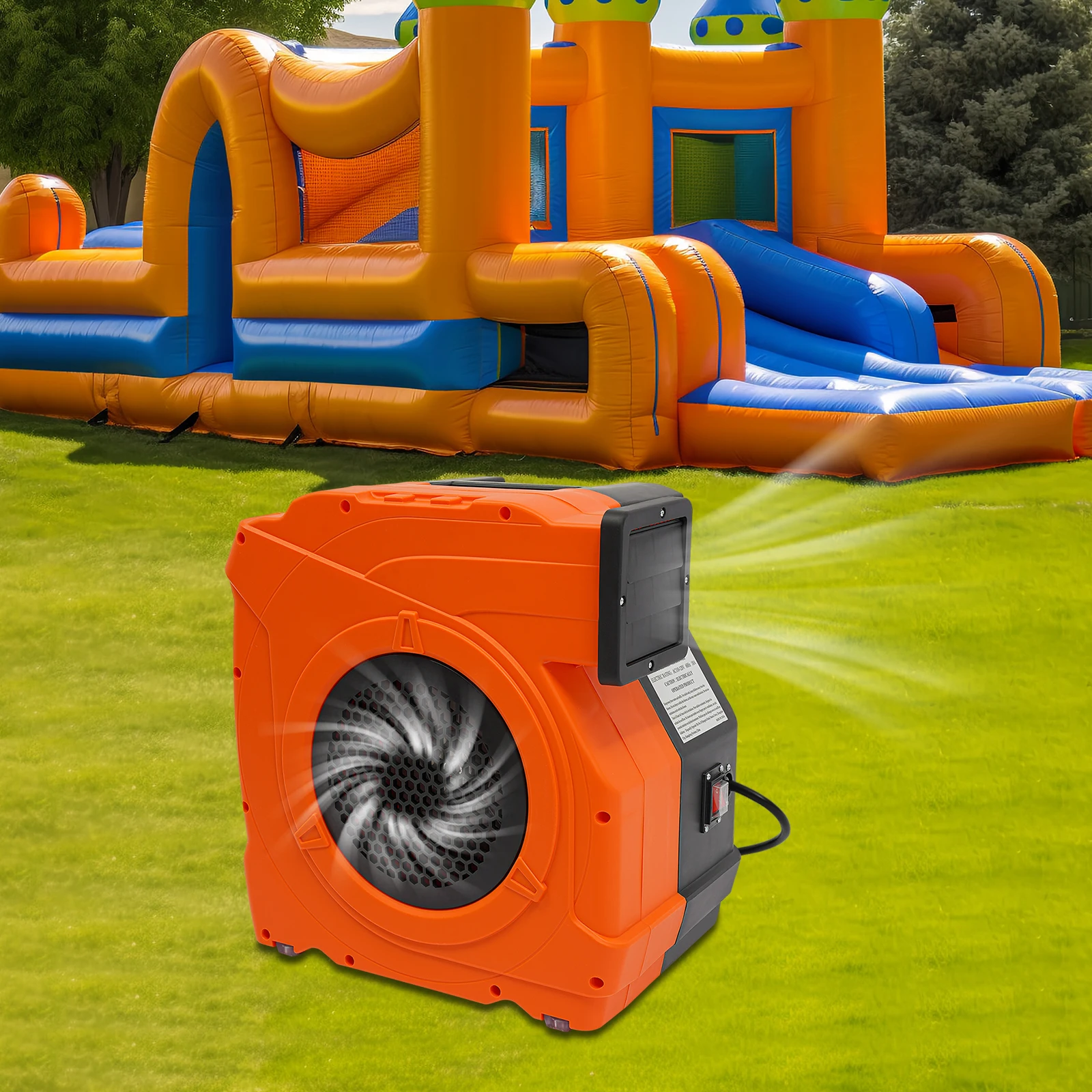 3 PS Hüpfburg-Gebläse, 2150 W tragbares kommerzielles Luftgebläse für große Wasserrutschen, aufblasbare Burg-Sprungrutschen