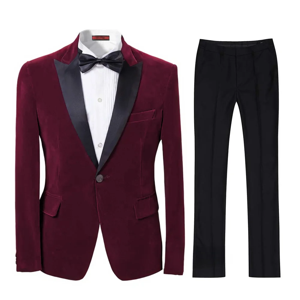 dress suit for men，2024 hot sale，One Button，2 pieces Blazer And Pants set，for  Wedding dresses ，singer costume, DJ，