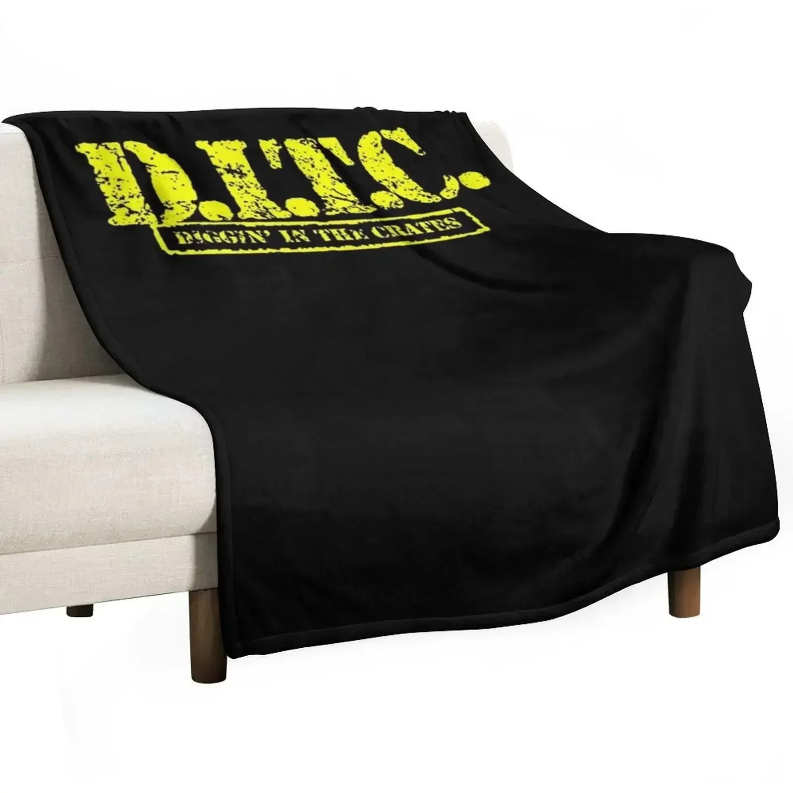 Ditc Crew Replica Rawkus Diggin in The Crates Late 90s Throw Blanket Bed linens Single for babies Decoratives Blankets