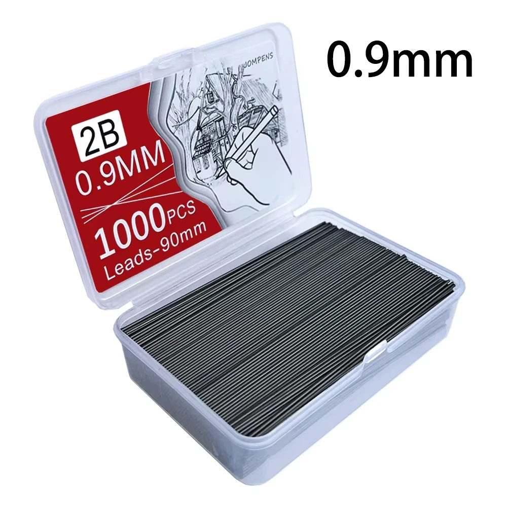 250/500/1000 Stück Druckbleistiftminen 0,5/0,7/0,9/1,3 mm, große Kapazität, austauschbare Bleistiftminen, Schreibwaren für Schüler – Detail 8