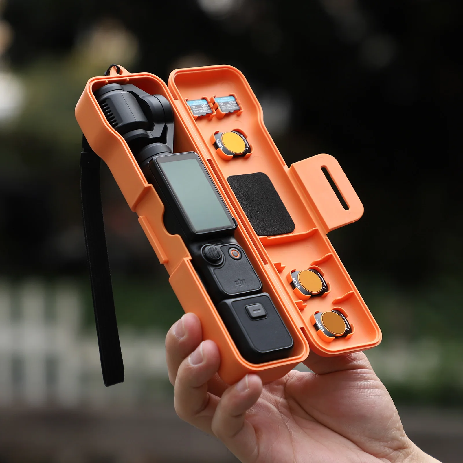 

For DJI Osmo Pocket3 organizer case drop protection case can store filter accessories