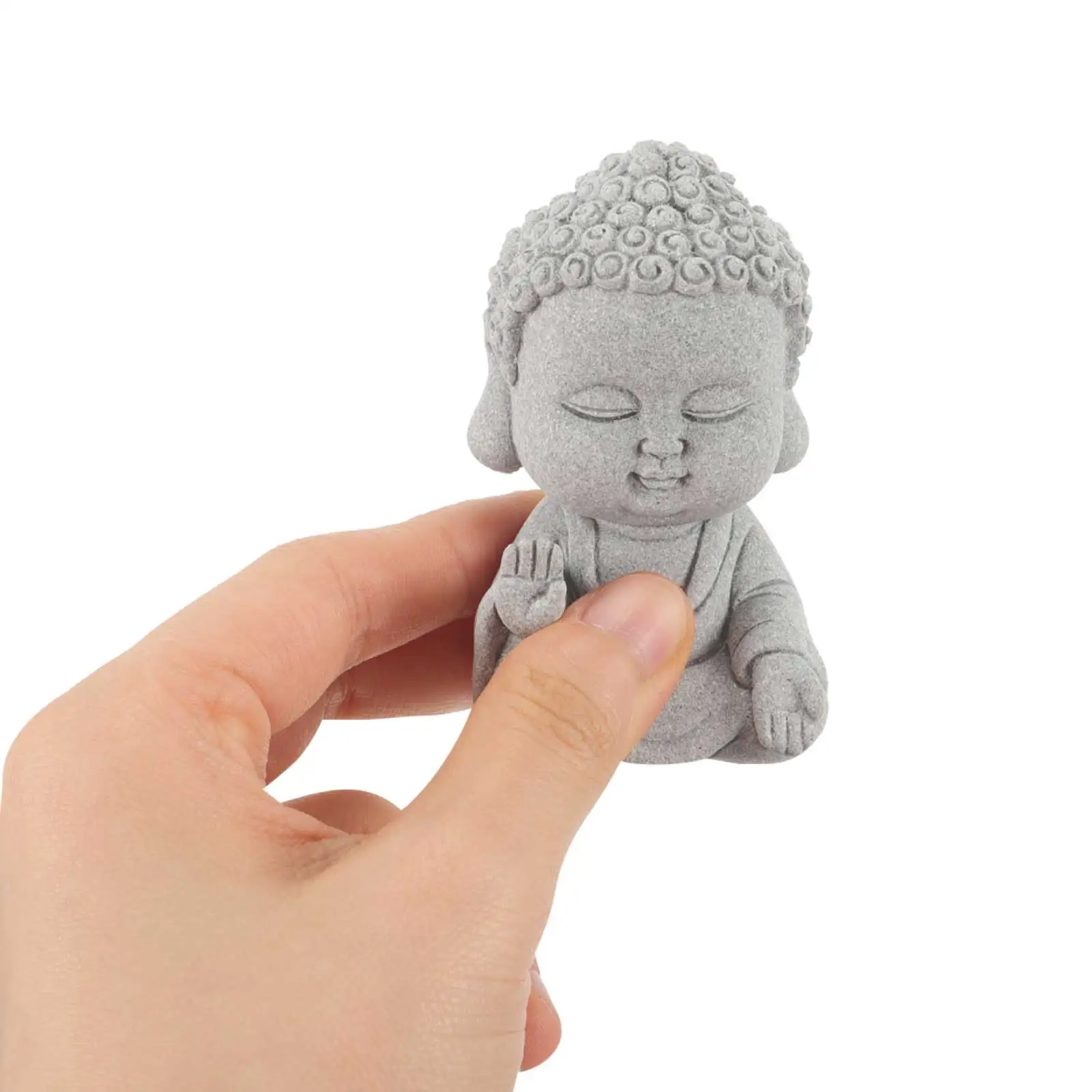 

Buddha Statue Ornament Statues for Home Decor Indoor Bluestone Garden Sculpture Mini