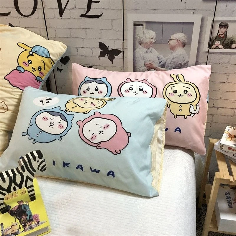 أكياس الوسائد Kawaii Sanrio Chiikawa اللطيفة الكرتونية مناسبة لضروريات يومية لطيفة على السرير لهدايا الأطفال