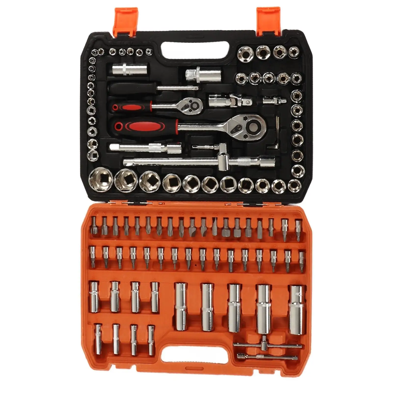 Professional 108-piece mechanic repair tool set Chrome vanadium steel Screwdriver Bits for automotive appliance Car repairs Kit