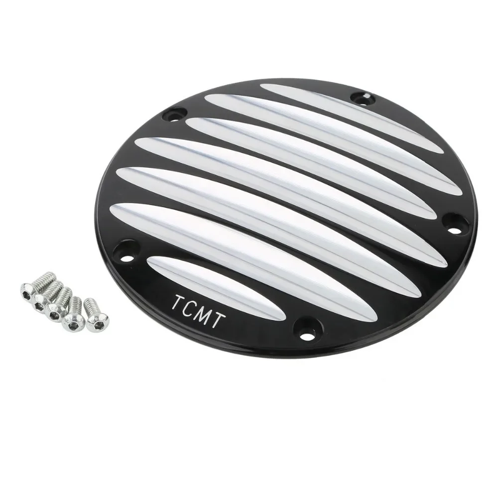 Motorcycle Black 5 Hole Point Timing Cover For Harley Twin Cam 1999-2016 2015 14 Models 6-UP FLT & 15-UP FLHTCUL/FLHTKL Aluminum