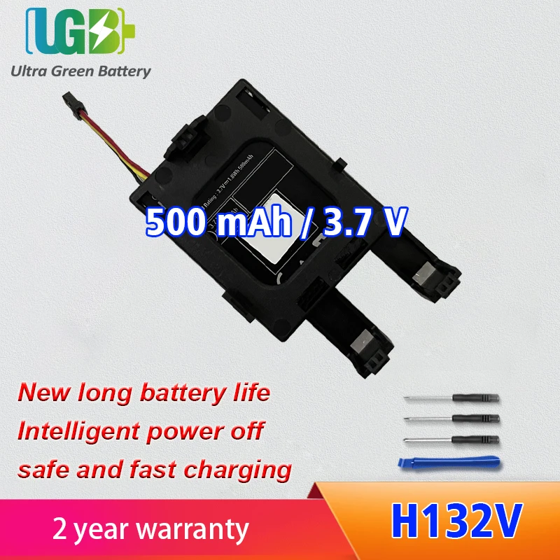 UGB New H132V Battery For DELL H132V 37CT1 PERC H730 H730P H710P H810 H830 T40JJ Battery 3.7V 500mAh