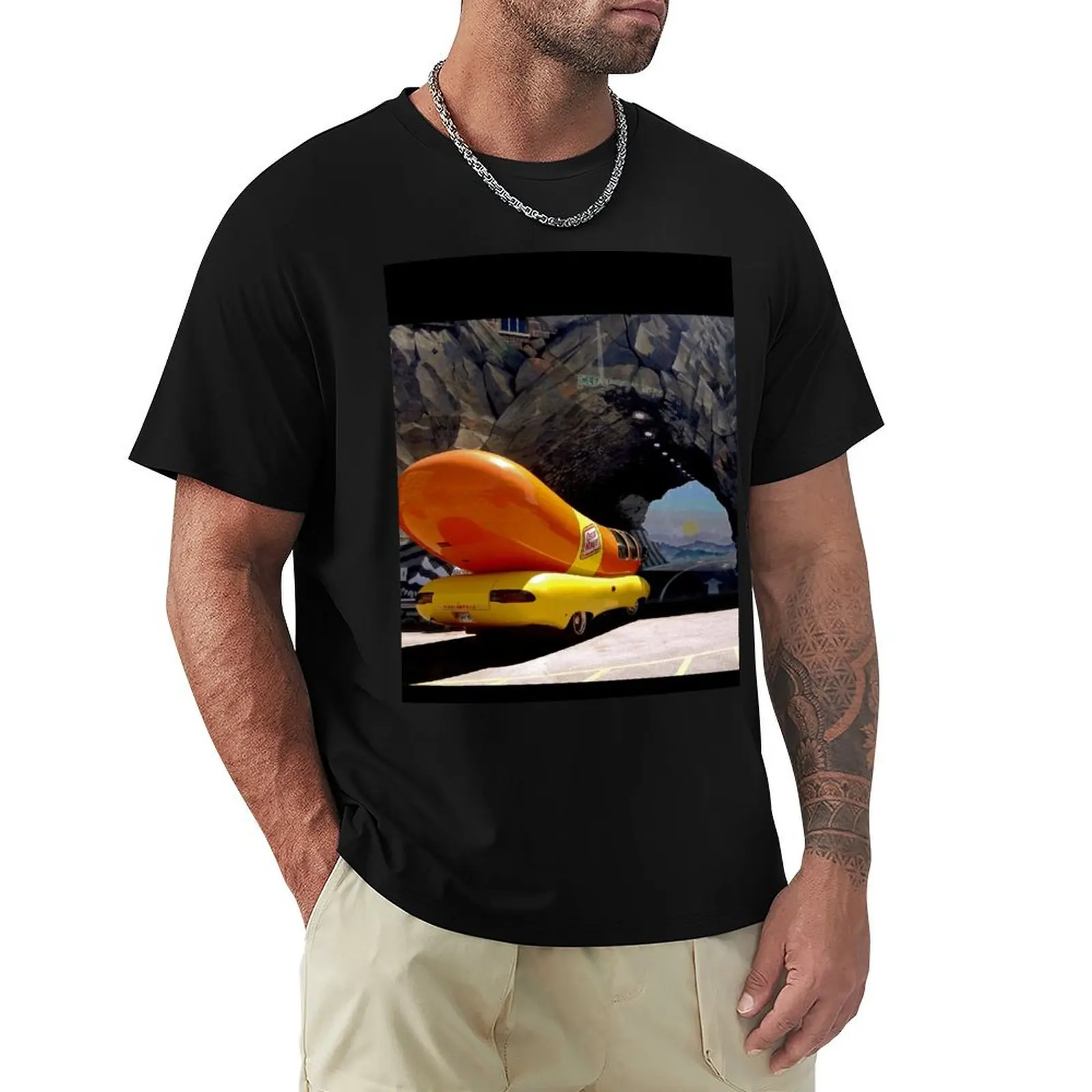 

Sometimes a Wienermobile going into a tunnel mural is just a Wienermobile going into tunnel mural. T-Shirt