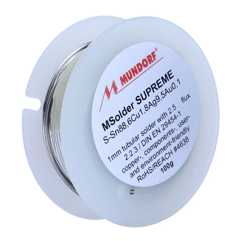 Mundorf Mcap 9.5%Ag 0.1%AU gold and silver Solder Germany Soldering Wire for DIY Audio Electronic component welding