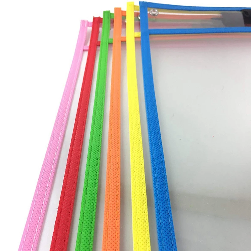 재사용 가능한 건식 지우기 포켓, 완벽한 교실 정리정돈, 30 건식 지우기 포켓, 교육용품