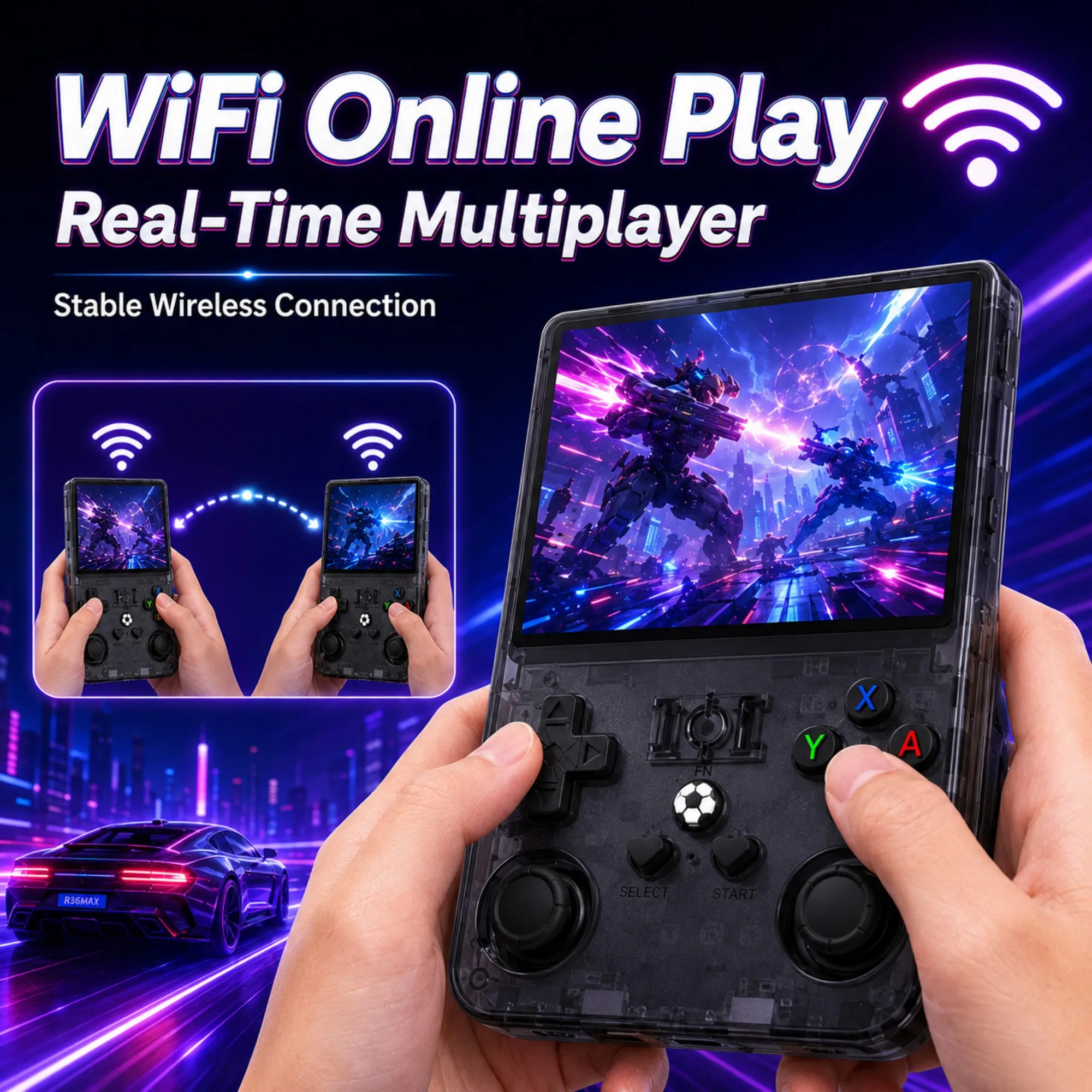 R36 MAX Retro Handheld Game Co - Gaming Console R36 Max recension och pris