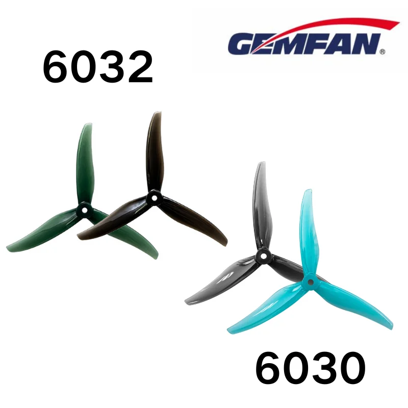 Freestyle 6030 6032 Props 6inch  3-Blade Propeller for FPV Drone BOB57 Cinematic Racing or Long Range PC CW CCW 6Pair/12Pcs