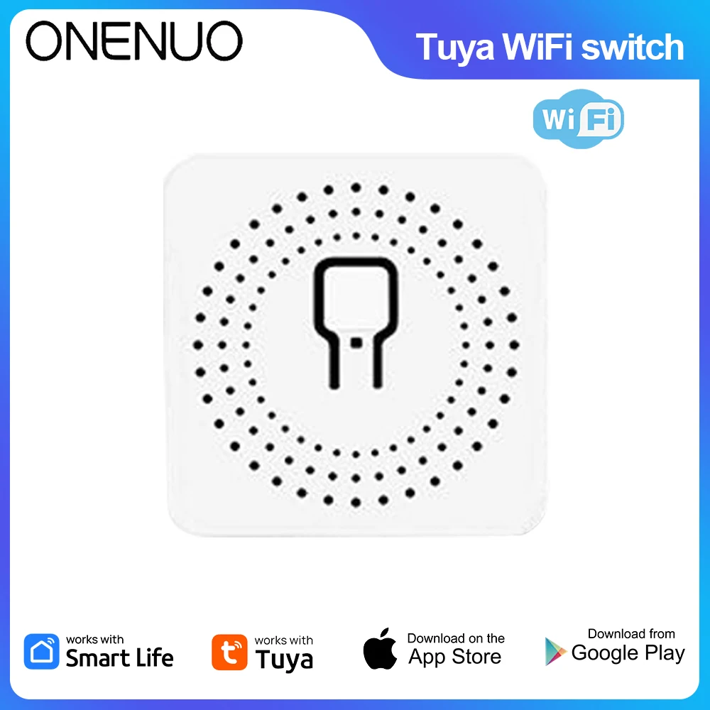 ONENUO 16A Wifi Switch DIY Smart Home Control Relay Smart LIfe APP Control Remotely Timer Works With Alexa Google Home Alice